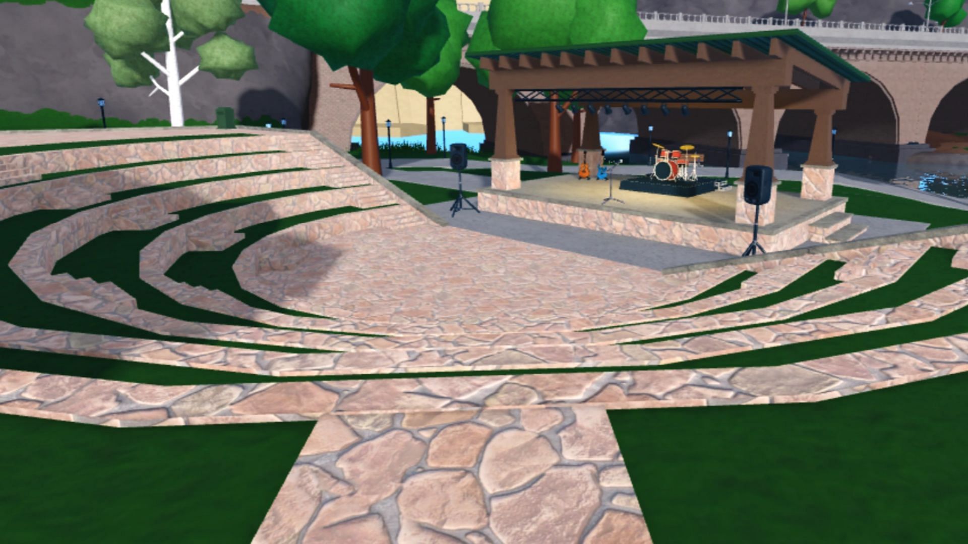 The Amphitheatre in Riverside Park (Image via Roblox)
